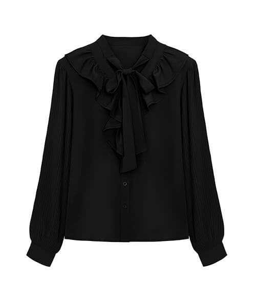 You Color ボウタイフリルブラウス レディース トップス ボウタイ