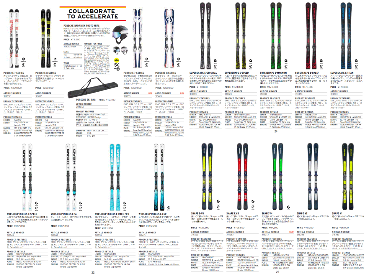 2023-24 HEAD（ヘッド）WC REBELS E-RACE PRO + FF14 GW（WC RE E-レースプロ +  金具セット）313253【スキー板/金具取付無料】【早期予約】