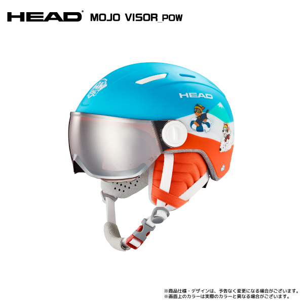2023-24 HEAD（ヘッド）MOJO Visor POW（モジョバイザーPOW）328113【ジュニアスキーヘルメット/数量限定】