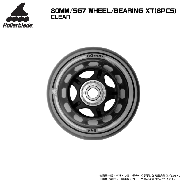 ROLLERBLADE（ローラーブレード）80MM/SG7 WHEEL/BEARING XT（8PCS