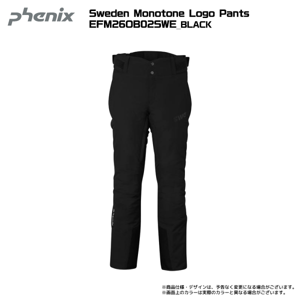 2627 PHENIX Sweden Monotone Logo Pants / EFM26OB02SWE