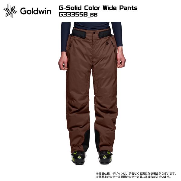 2023-24 GOLDWIN（ゴールドウィン）G-Solid Color Wide Pants（ソリッドカラーパンツ）G33355B【スキーパンツ/数量限定】｜linkfast｜04