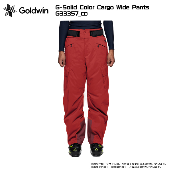 2023-24 GOLDWIN（ゴールドウィン）G-Solid Color Cargo Wide  Pants（ソリッドパンツ）G33357【スキーパンツ/数量限定】