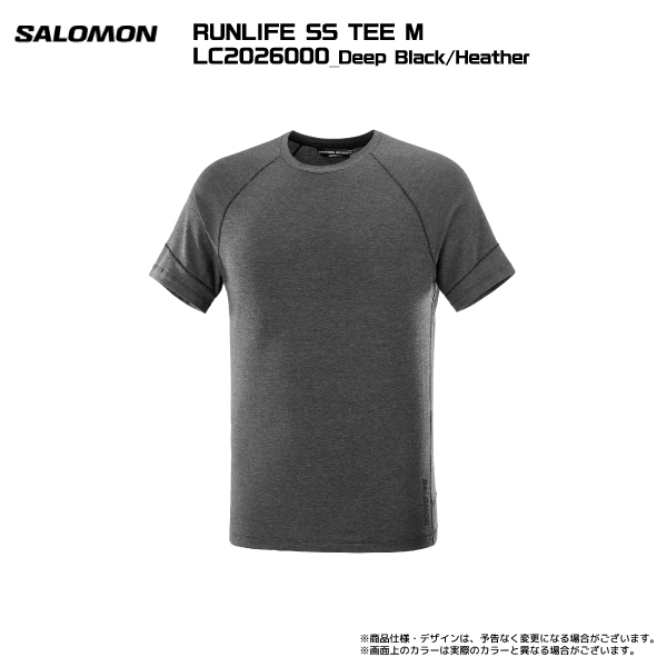 SALOMON（サロモン）RUNLIFE SS TEE M（ランライフ ショートスリーブティー メンズ）【ランニングTシャツ】【2023/撥湿抗菌Tシャツ】｜linkfast｜02