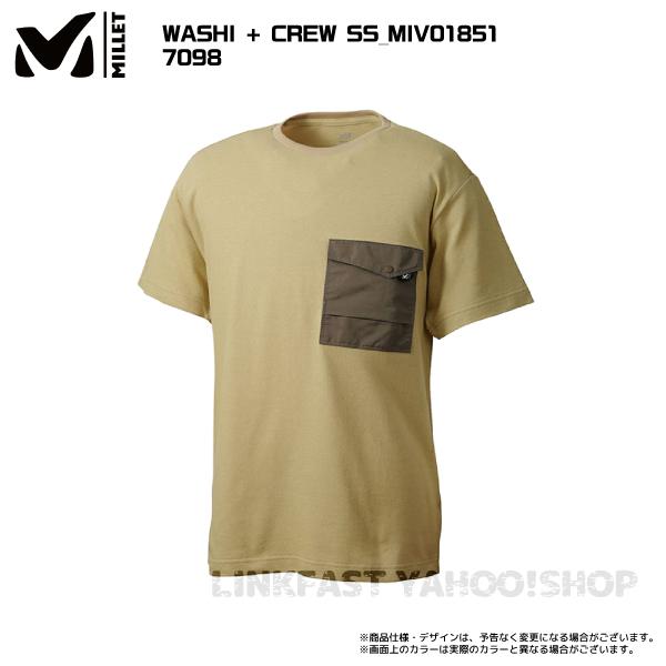 MILLET（ミレー）【在庫処分/アウトドアTシャツ/数量限定】 WASHI+CREW SS（ワシプラスクルーショートスリーブ）MIV01851【メンズ /速乾性Tシャツ】 :millet-MIV01851:リンクファスト ヤフー店 - 通販 - Yahoo!ショッピング