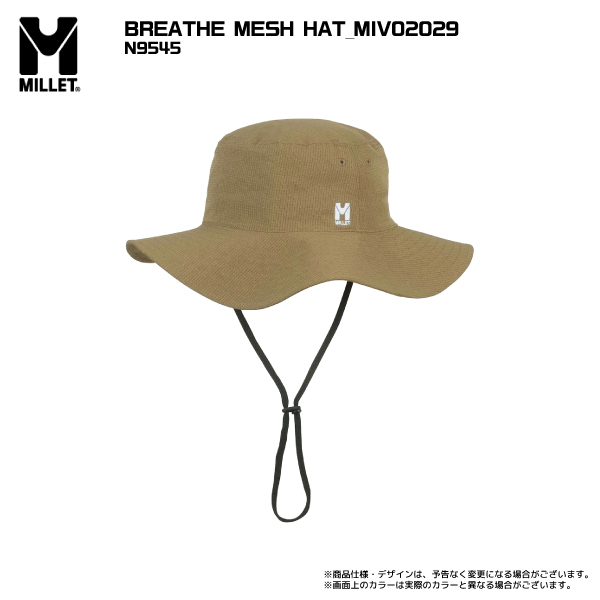 MILLET（ミレー）BREATHE MESH HAT（ブリーズ メッシュ ハット）MIV02029...