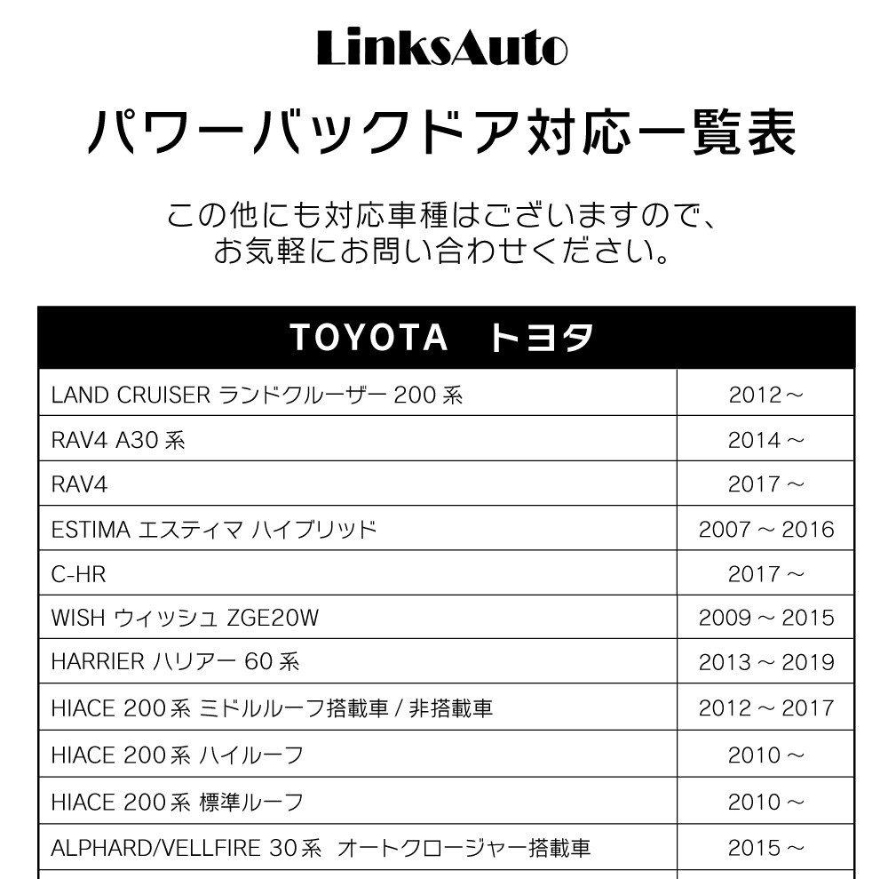 電動パワーバックドア キット TOYOTA トヨタ ESTIMA エスティマ 50系