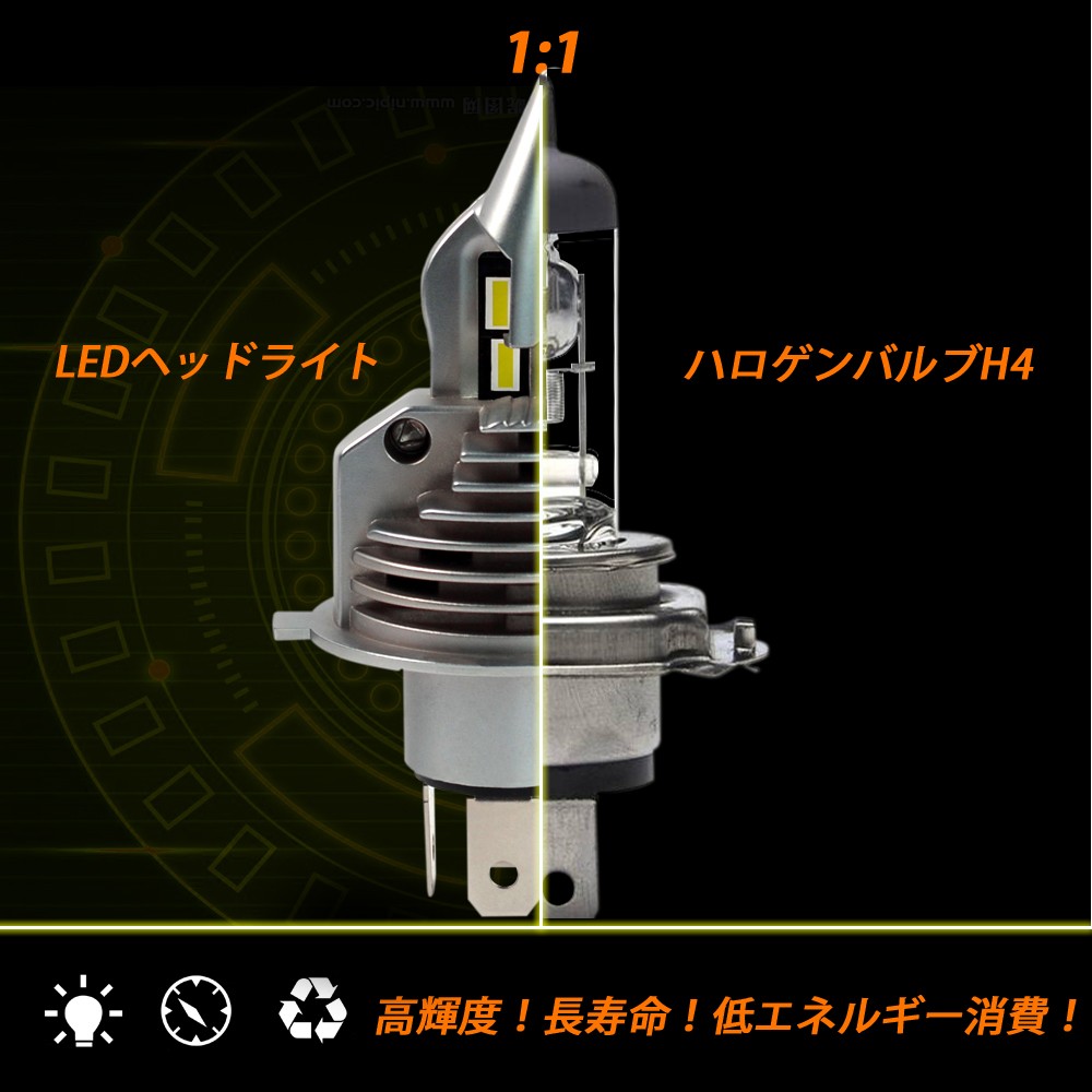 LED H4 LA-FI LEDヘッドライト Hi/Lo 車用 バルブ HONDA ホンダ