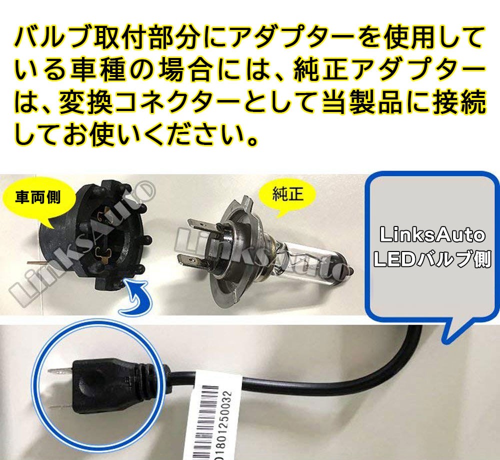 360度全面発光 LED H7 ヘッドライト 車用 TOYOTA トヨタ アベンシス