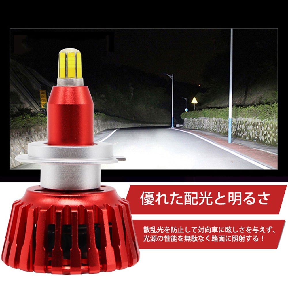 360度全面発光 LED H7 ヘッドライト 車用 DAIHATSU ダイハツ ムーヴ