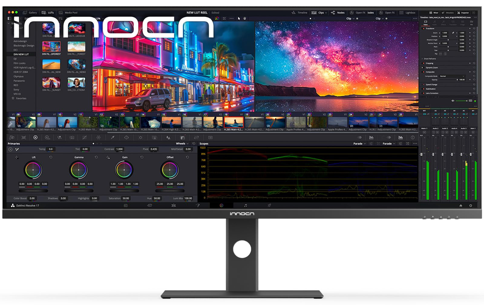 【美品】Innocn 40C1U 5K2K モニター INNOCN 40インチ 5K2K(5120×2160) 100Hz対応 21:9 ウルトラワイド