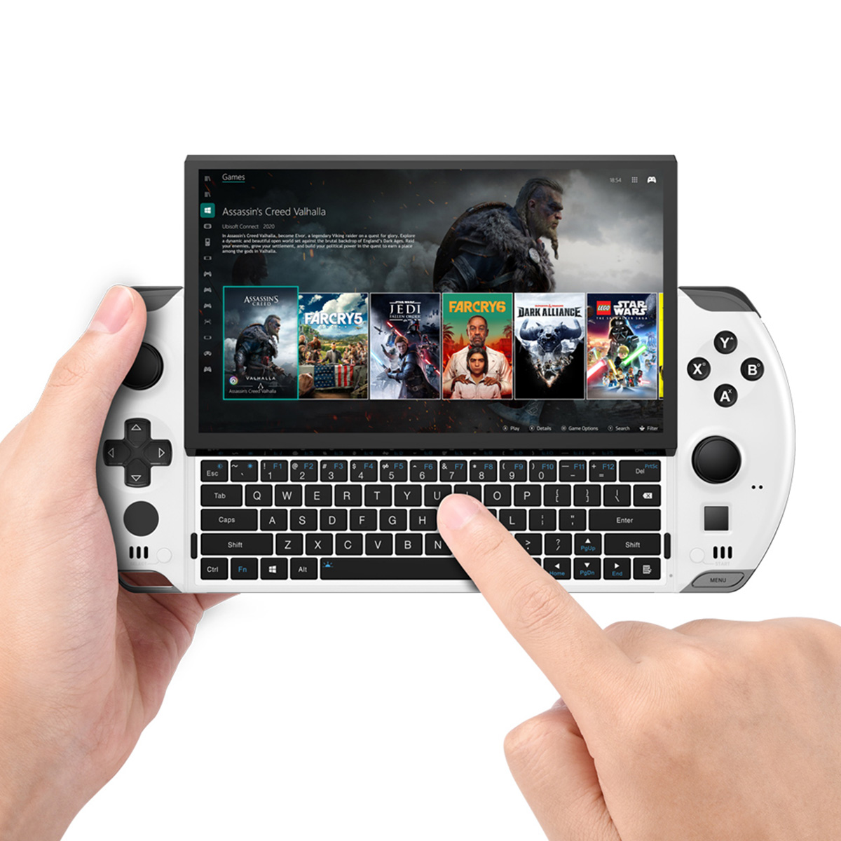 GPD WIN 4 2024 ポータブルゲーミングPC ホワイト メモリ32GB 