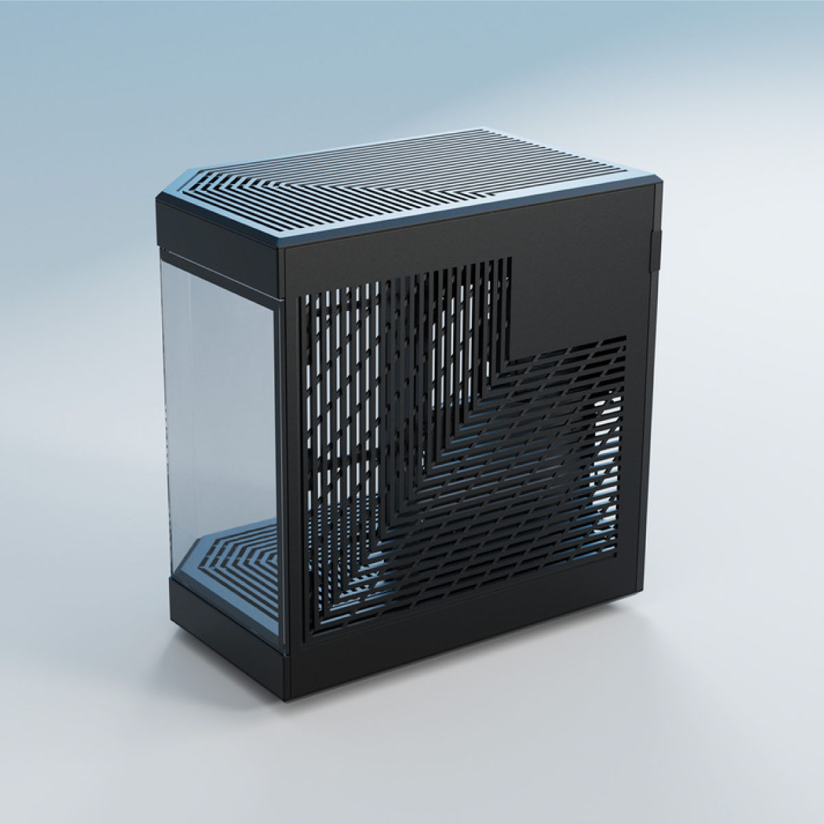 【現状品】HYTE Y60 Black ブラック ピラーレス パノラマ3面ガラス HYTE PCケース Y60 ブラック ピラーレス式パノラマガラス採用のミドル