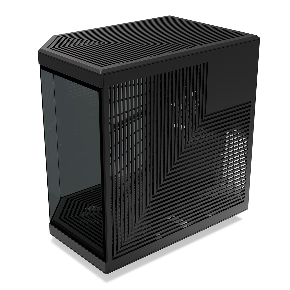 HYTE PCケース Y70 ブラック 独自のピラーレス式パノラマ強化