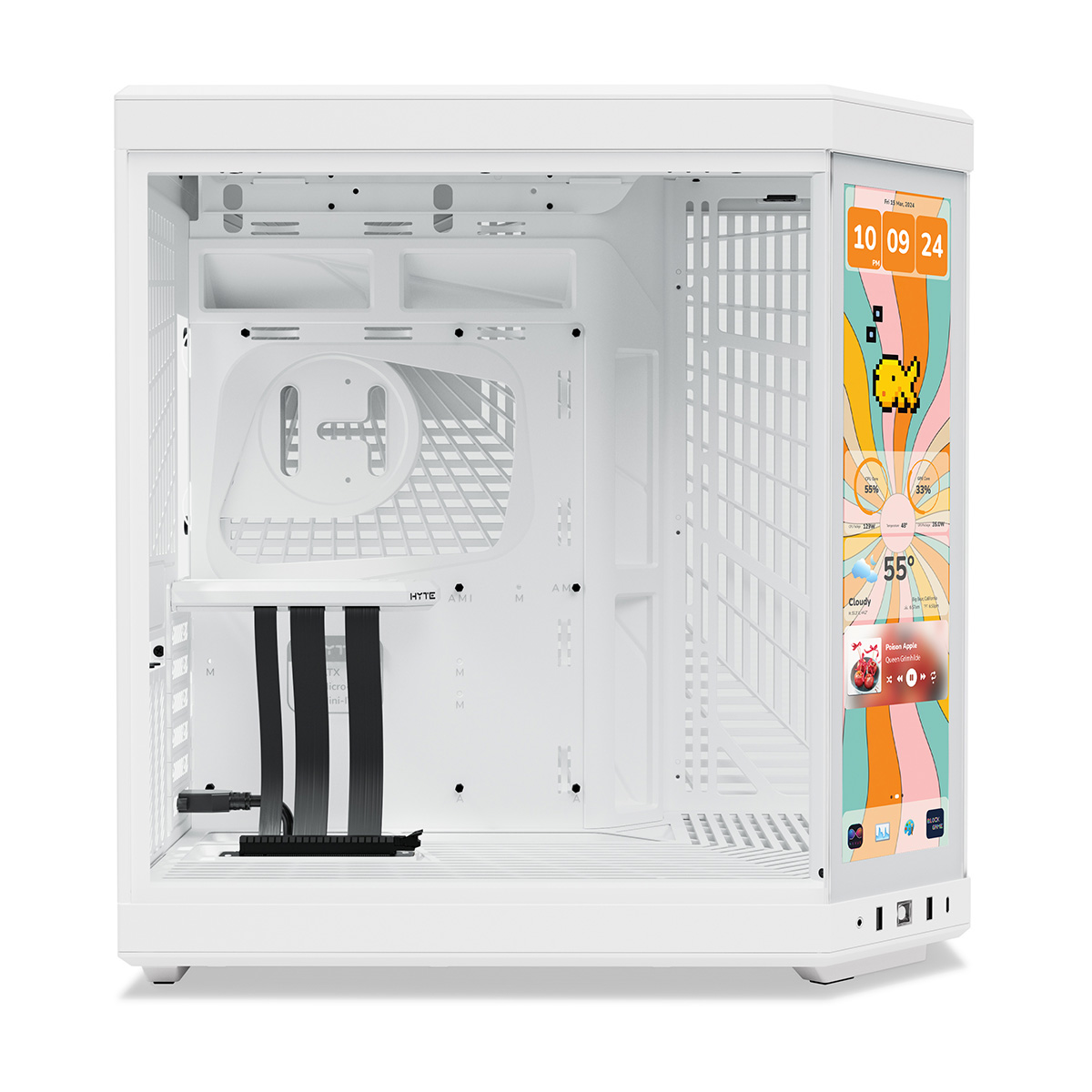HYTE PCケース Y70 Touch Infinite スノーホワイト 14.9インチ