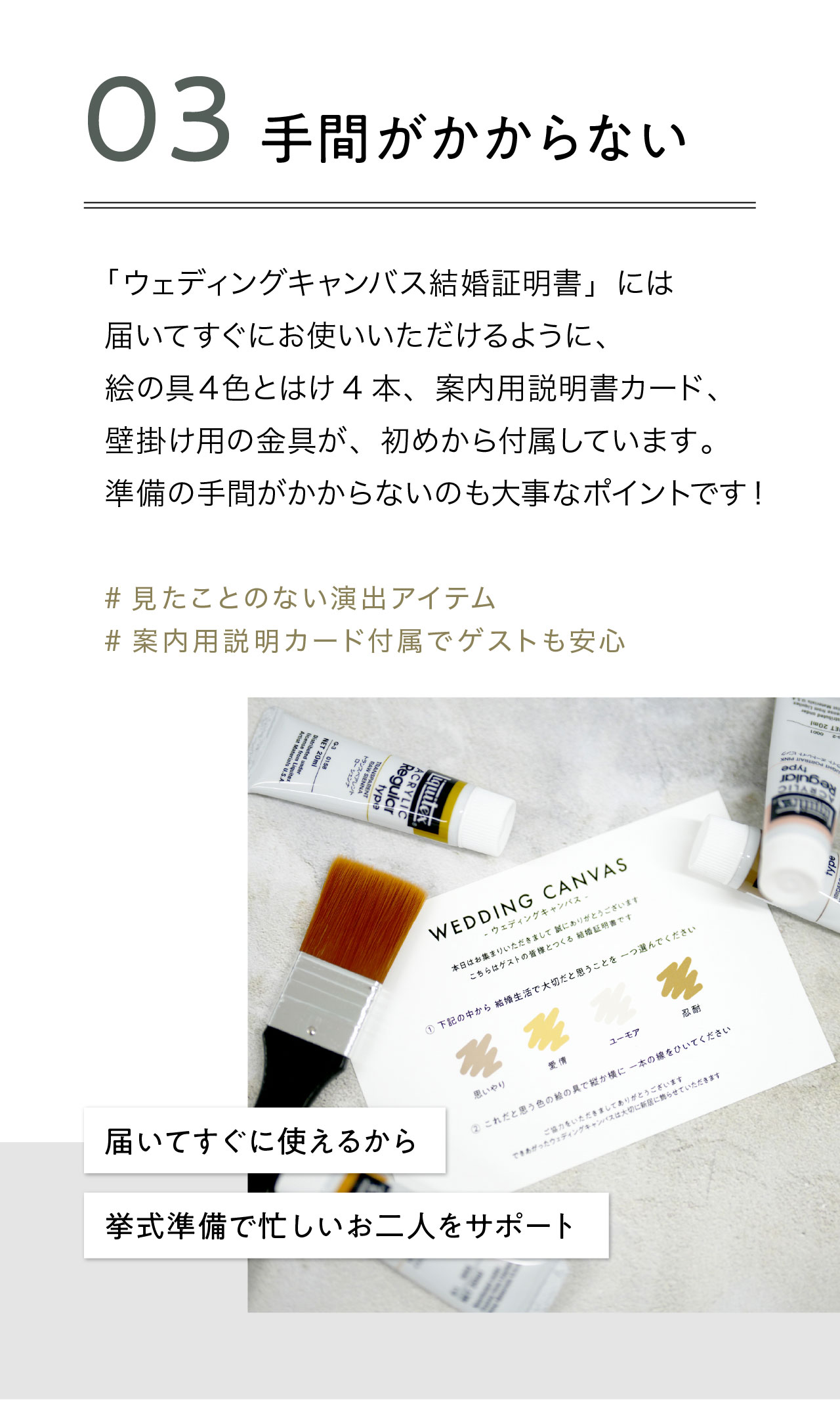 ウェディングキャンバス