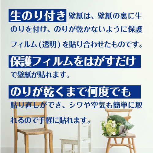 生のり付き壁紙とは？