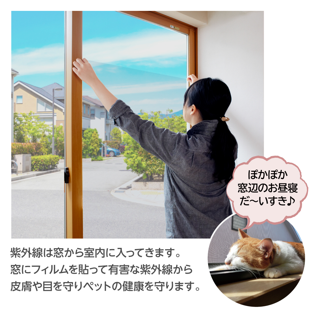 紫外線カットフィルム ひなたぼっこ窓フィルム ...の詳細画像3