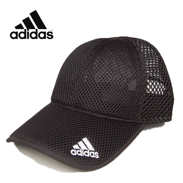 adidas アディダス スポーツ メッシュ キャップ 黒 : 帽子専門店