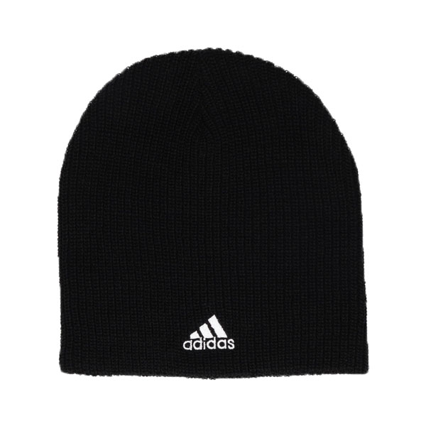 adidas（アディダス） アクリル ビーニー ニット帽 黒 グレー 白 紺