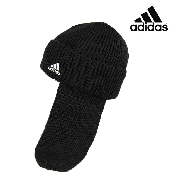 adidas 耳付きニットキャップ イヤーフラップ adidas アディダス イヤーフラップ ワッチ アクリル 耳当て付き