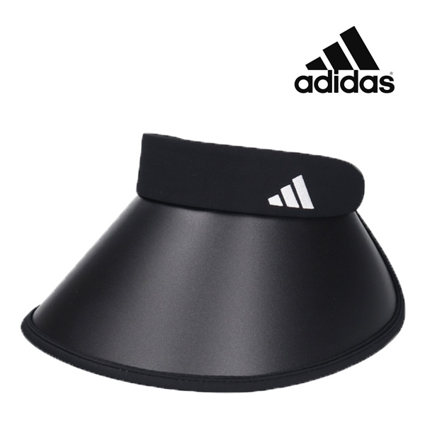 adidas（アディダス） アーチワイド クリップ サンバイザー 黒