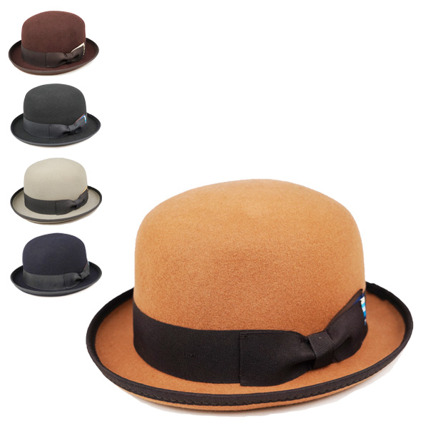 【未使用】栗原　KURIHARA 帽子　ボーラーハット Ｌ　サイズ ビガリ ボーラーハット BOWLER FULLY（ボウラー フリー）チョコレート