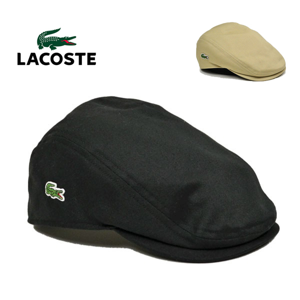 ラコステ ハンチング帽 コットン ハンチング L1130 LACOSTE 鳥打帽 白