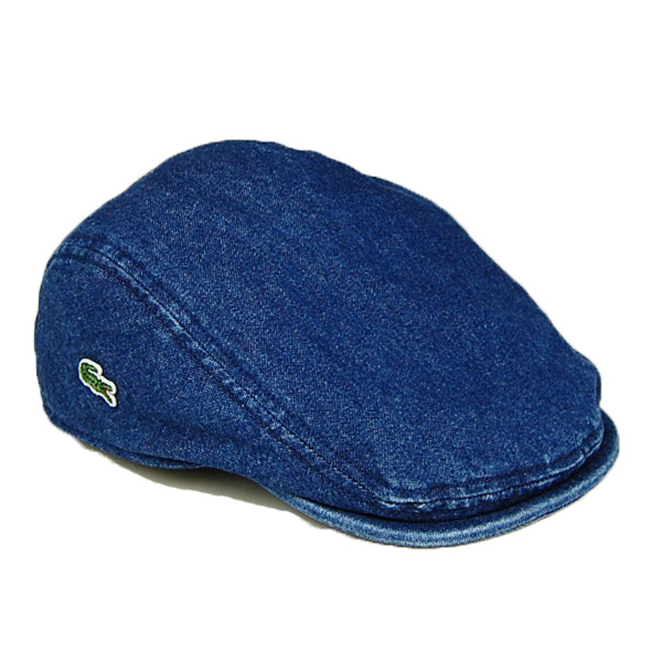 ラコステ デニム ハンチング帽 L1263 LACOSTE ネイビー ブルー 紺 青
