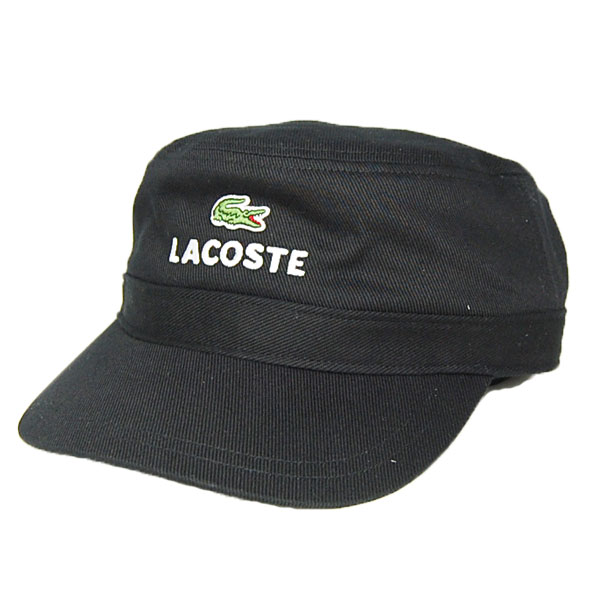 ラコステ ドゴールワークキャップ L1308 LACOSTE 黒 ブラック カーキ