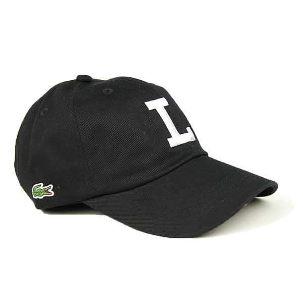 新品LACOSTE ブラック　ホワイト バイザー　定価16000円　ラコステ LACOSTE（ラコステ） Lロゴ キャップ L1366 メンズ レディースLACOSTE