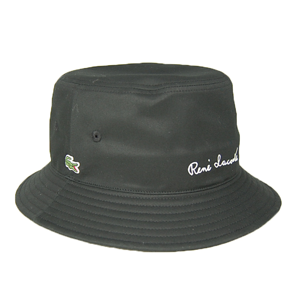 ラコステ バケットハット バケハ L7133 LACOSTE 黒 ブラック 帽子