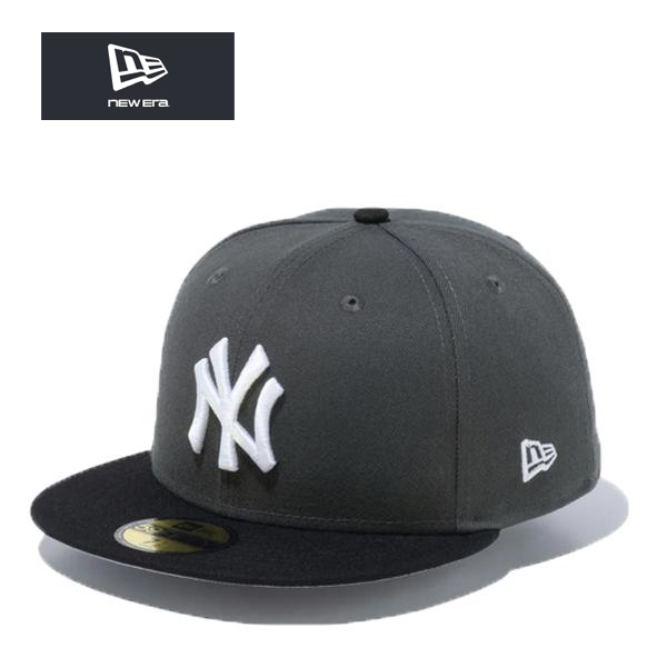 New Era 59FIFTY キャップ 7 1/4 グレー/ブラック 59FIFTY ニューエラ キャップ ニューヨークヤンキース シャドウ