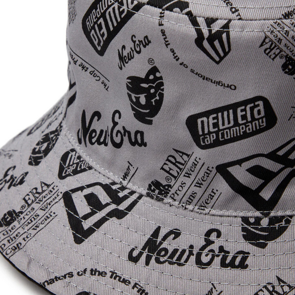 【美品】ニューエラ　NEW ERA バケハ　グレー　M-L NEW ERAコラボ】UNISEX NEW ERA バケットハット グレー