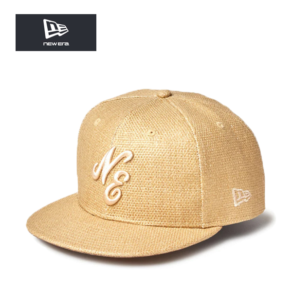 ニューエラ　9FIFTY Paper クラシックロゴ　ナチュラル 9FIFTY ニューエラ ペーパー 麦わら風 キャップ クラシック ロゴ