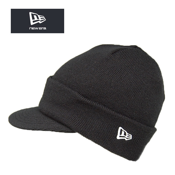 NEW ERA(ニューエラ) ツバ付きニット帽 VIZOR KNIT SHORT 黒 NEW ERA(ニューエラ) ツバ付きニット帽 VIZOR KNIT SHORT 黒
