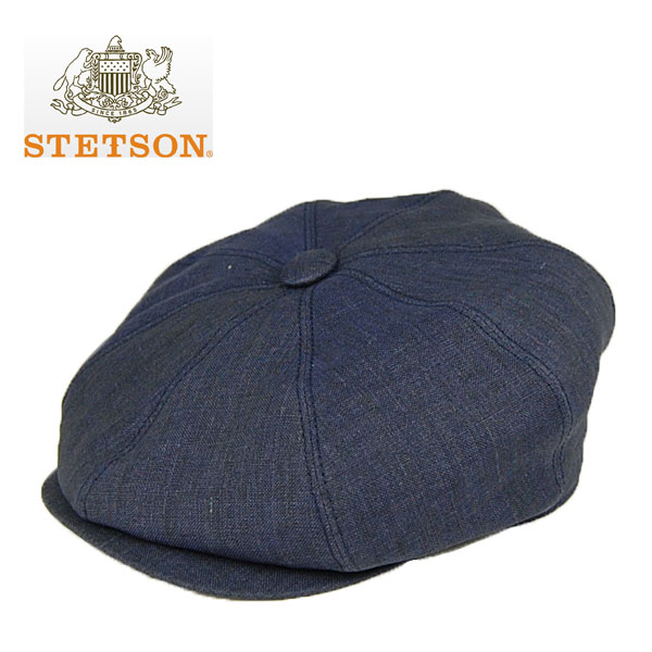 STETSON ステットソン リネンキャスケット 麻 ネイビー 紺