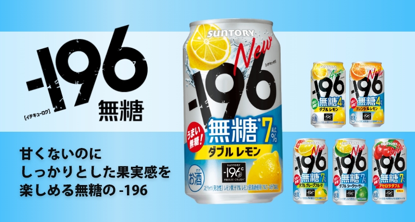 ー196 10/18限定P2% あすつく 送料無料 サントリー -196℃ 無糖