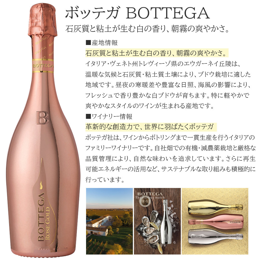 正規品 ボッテガ ロゼゴールド 750ml 2本セット BOTTEGA