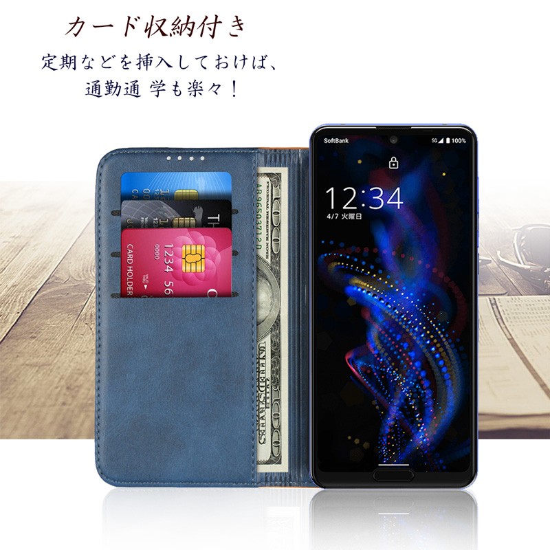 AQUOS R5G ケース 手帳型 AQUOS R5G カバー SHG01 SH-51A スマホケース ベルト無し カード収納 スタンド機能 :  aquosr5g-35 : LITBRIAN - 通販 - Yahoo!ショッピング