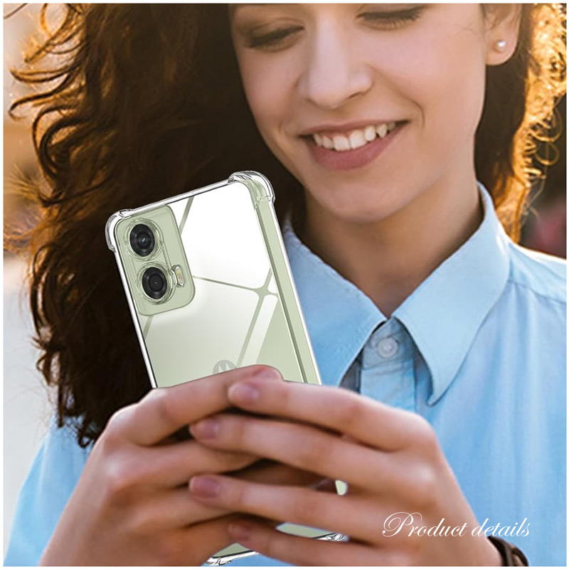 moto g g24 ケース クリア カバー 背面 手触りの良いTPU素材 軽量 薄型