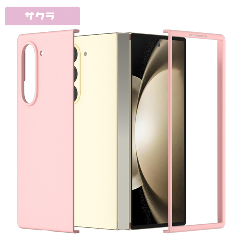 Galaxy Z Fold6 ケース 横開き 折り畳み可能 シリコン塗装