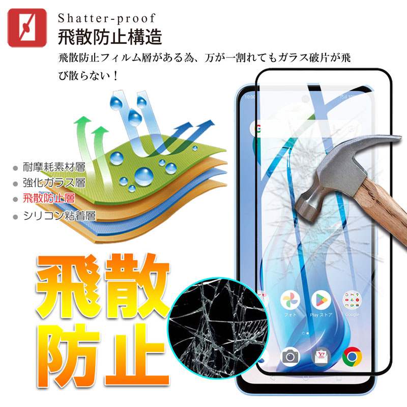 nubia 2枚セット 全面保護 nubia S 5G ガラスフィルム 黒フレーム 強化
