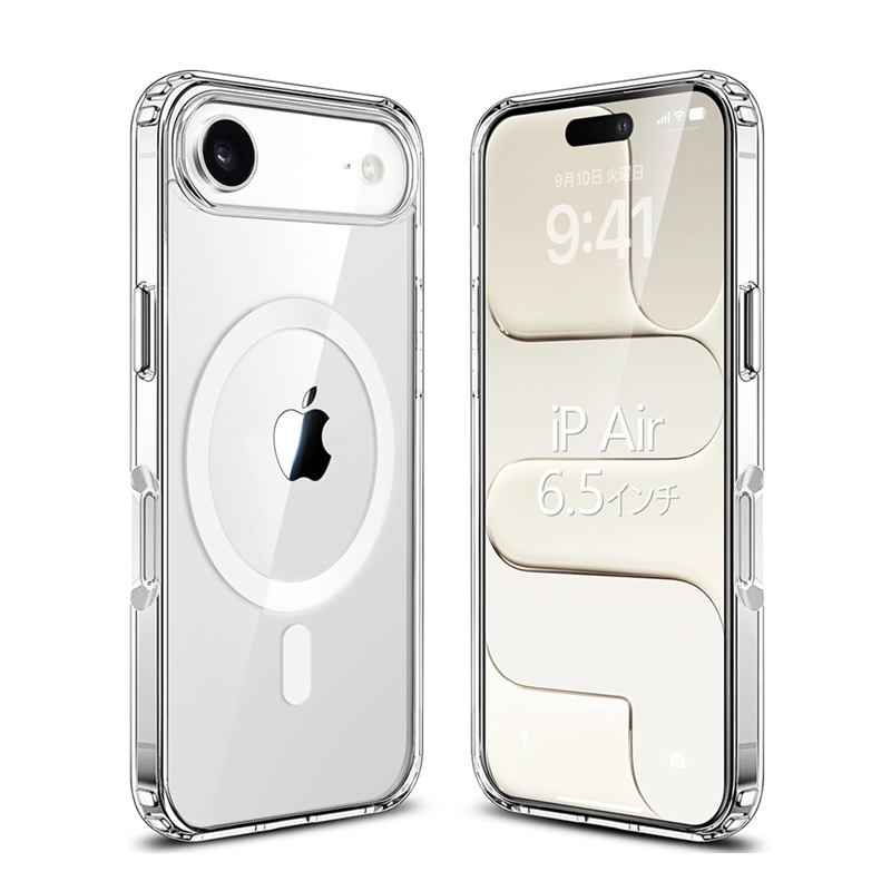 iPhone17 iPhone15 シリーズ クリア背面ケース 耐衝撃 軽薄型 Qi無線ワイヤレス充電対応 Magsafe対応 爆買 |  | 02