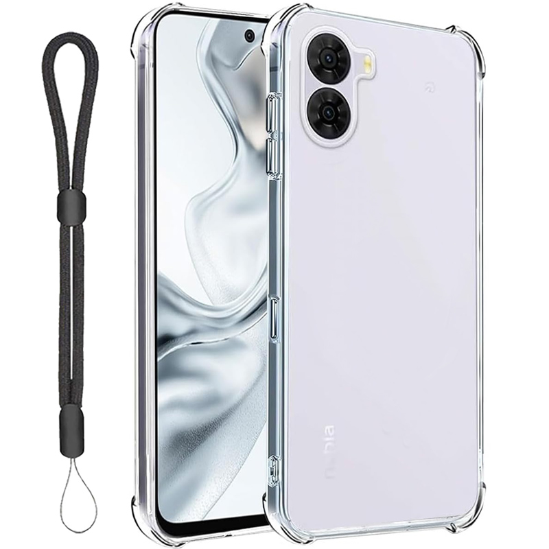 nubia ZTE nubia S2 ケース クリア 背面 TPU素材 耐摩擦 指紋防止