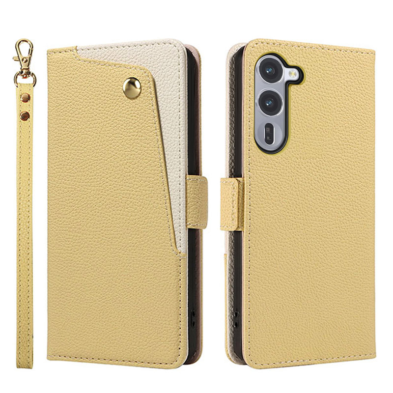 arrows Alpha ケース 手帳型 F-51F 対応 財布型 シボ加工素材 ミラー カード収納 スタンド機能 ハンドストラップ付き 爆買 | arrows | 01