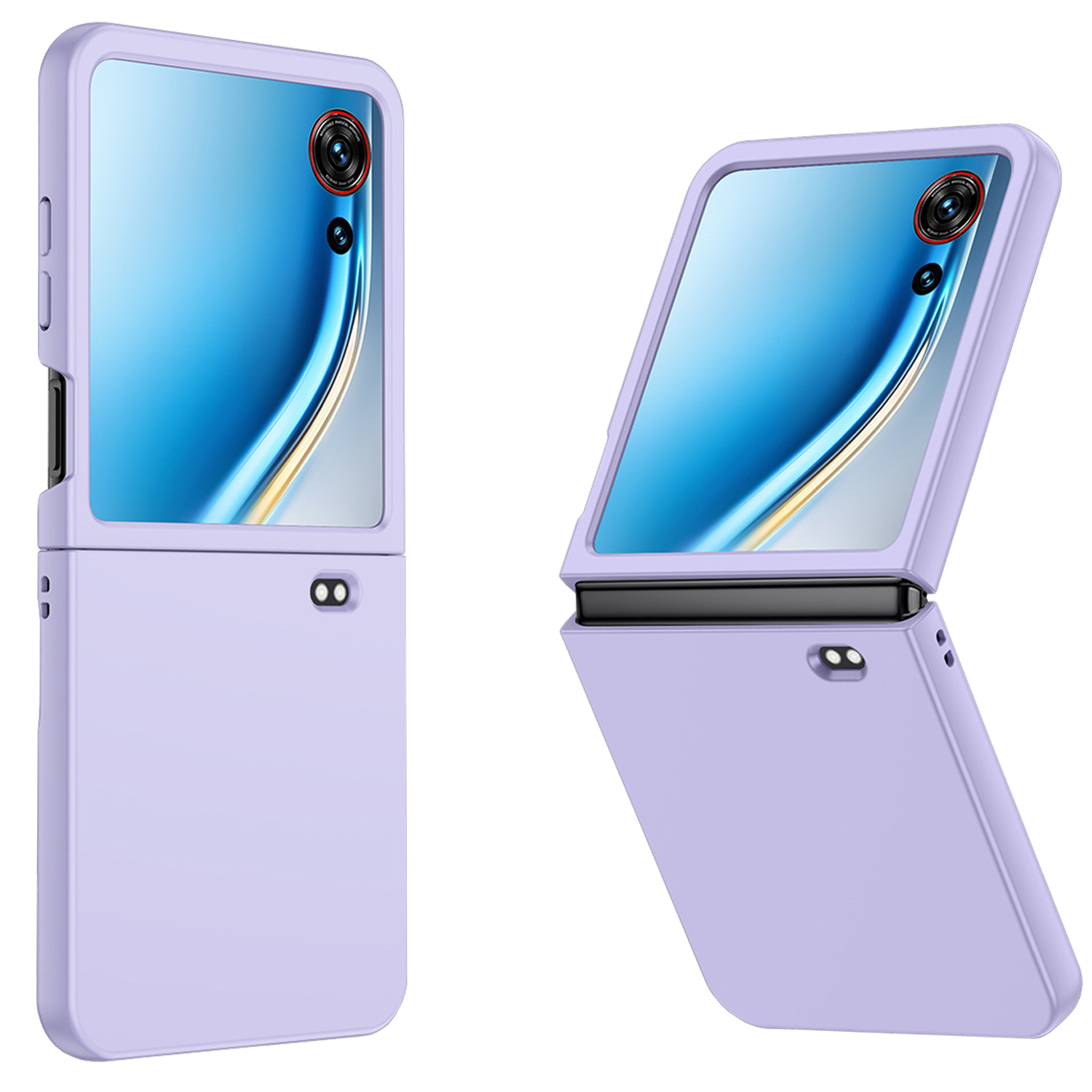 nubia nubia Flip 3 ケース 折り畳み可能 シリコン塗装 マットな質感