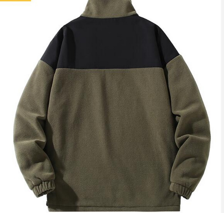 フリースジャケット メンズ フリース ジャケット 暖かい モックネック