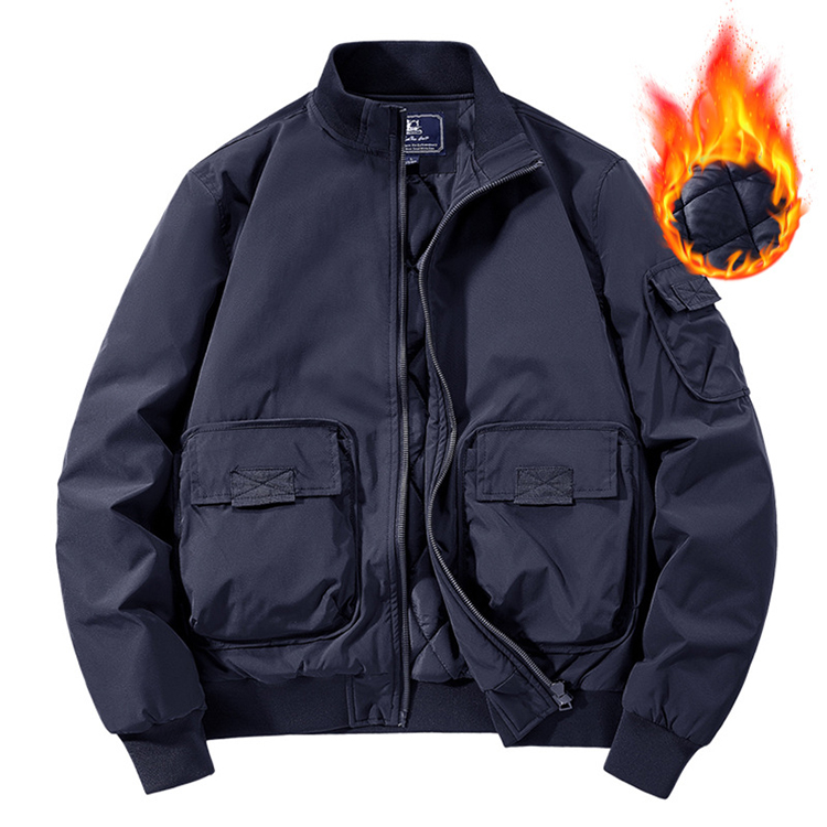 メンズ ミリタリージャケット フライトジャケットアウター 暖かい 中綿