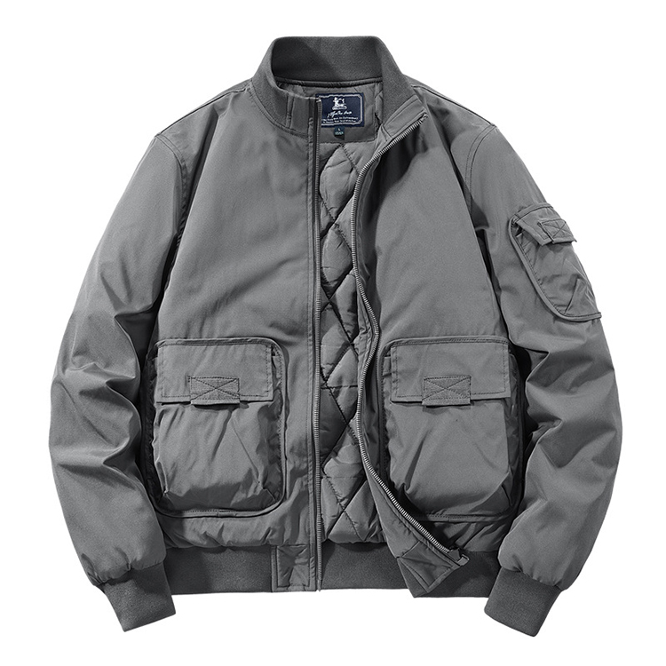 メンズ ミリタリージャケット フライトジャケットアウター 暖かい 中綿